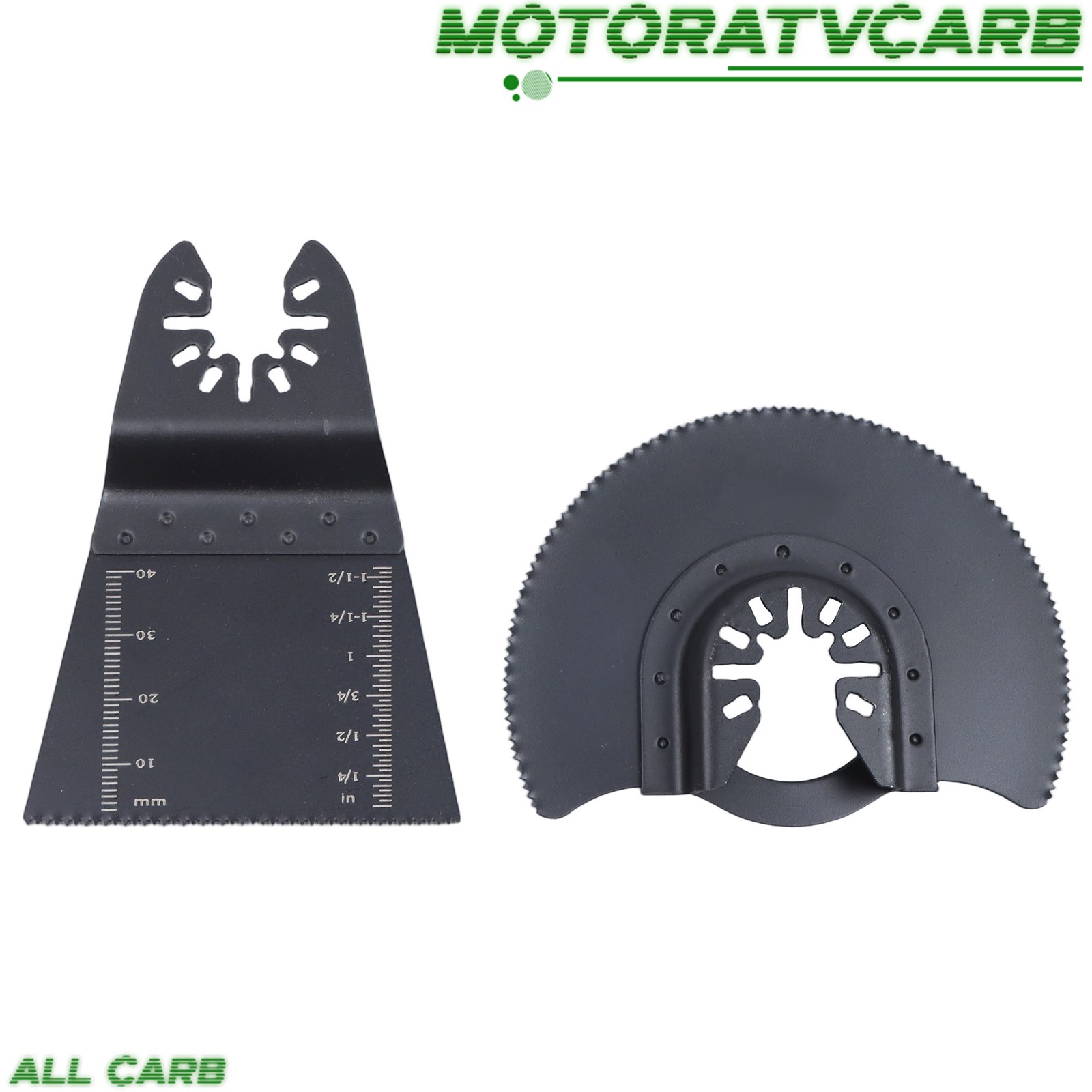 ALL-CARB Upgarded 25Pcs Multi Tool Blades Set Includes 5 Types Saw Blades Black