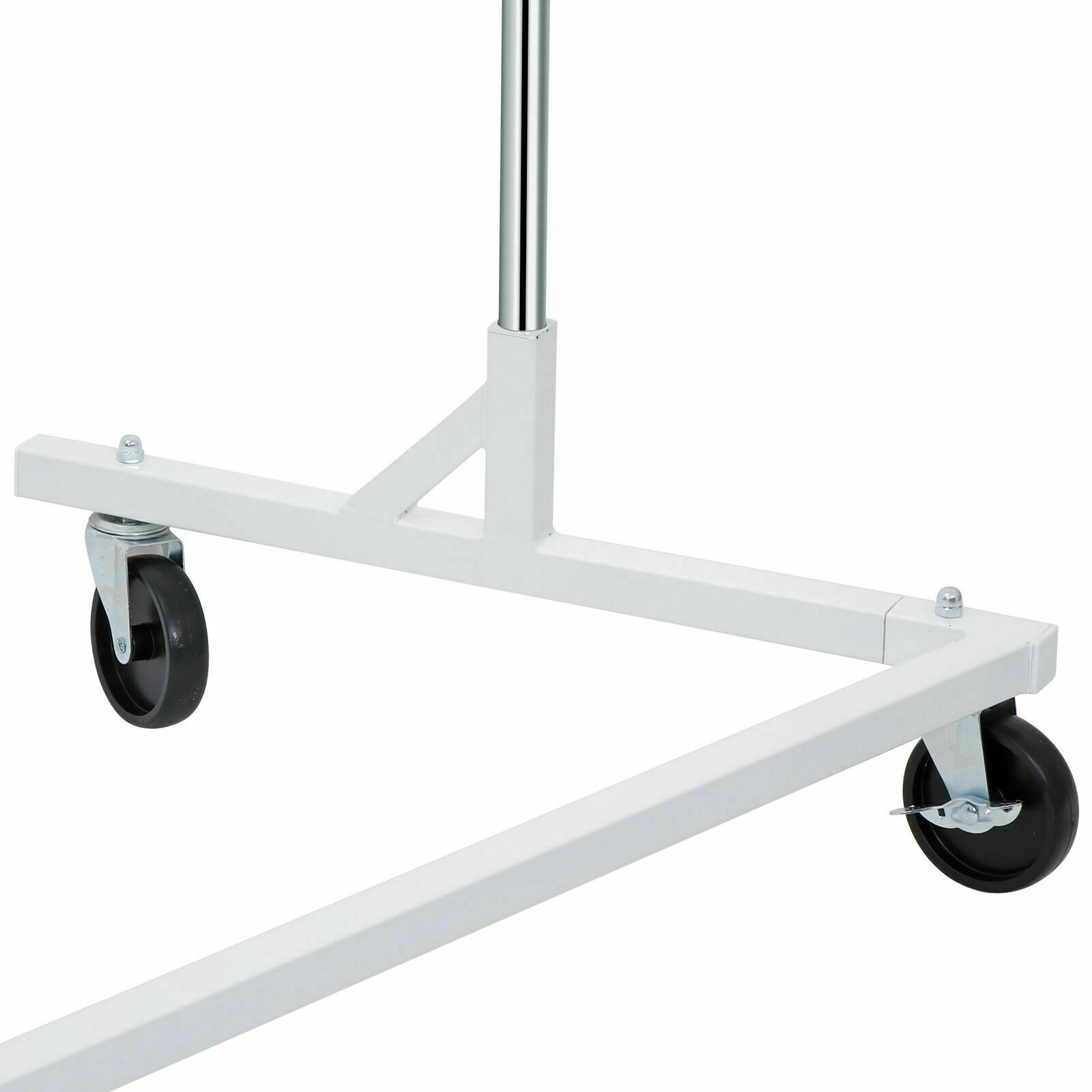 Heavy-Duty Commercial Garment Rack Rolling Z-Base Storage Clothing Shelving Rack