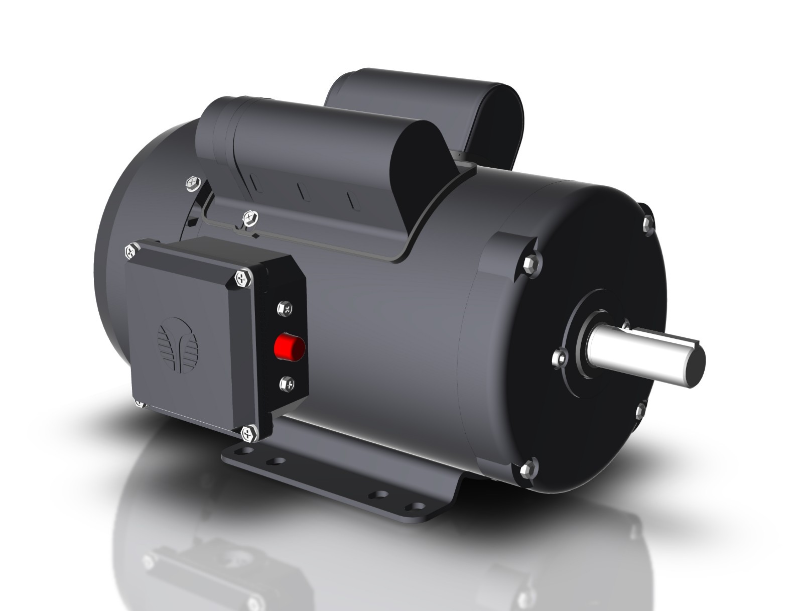 Techtop Electric Motor 2 HP 1800 Rpm 1-PH 115/208-230 Volt 145T Frame