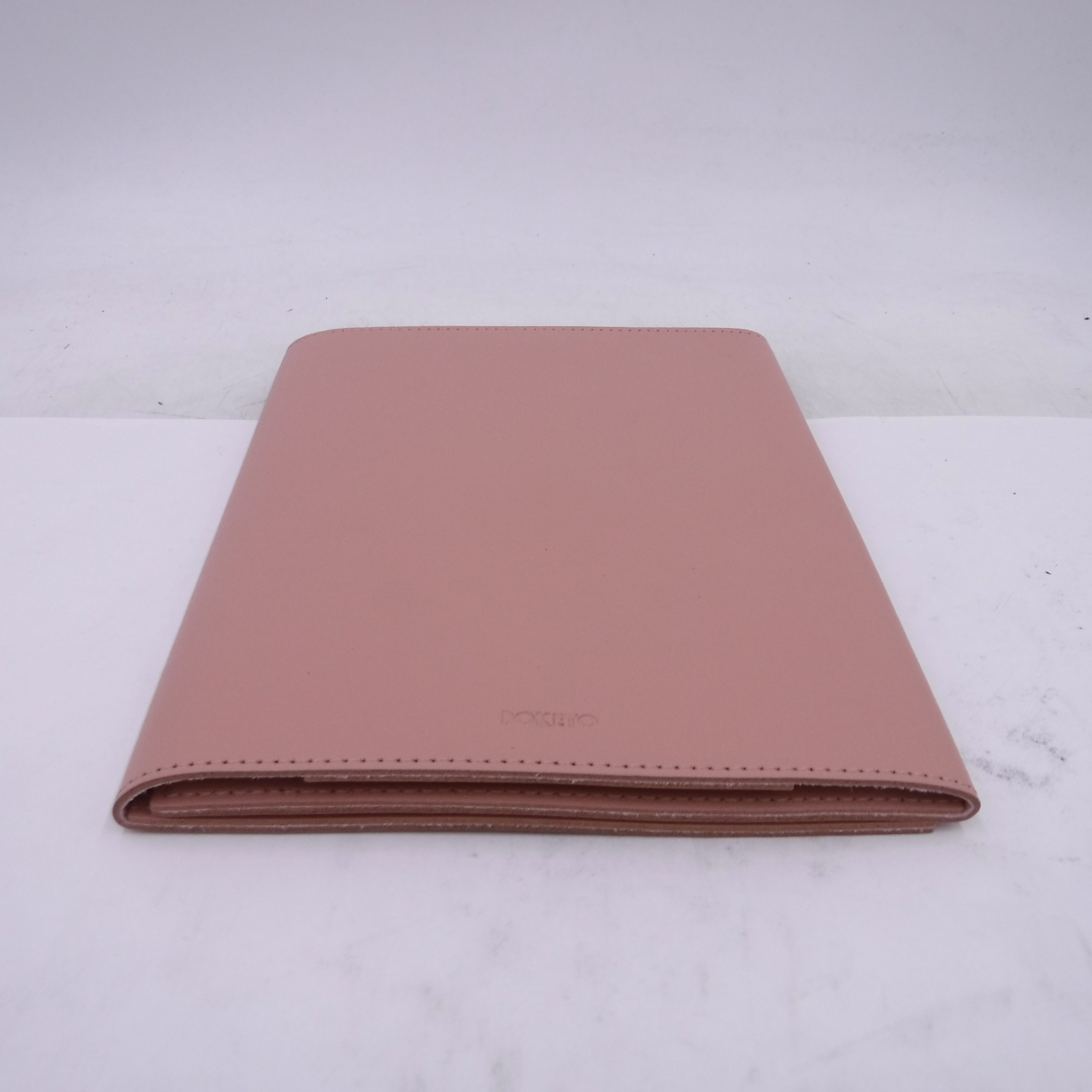 POKETO Leather Medium 9-1/2″ x 7″ Minimalist Folio V2 in Blush 6 Pocket Interior