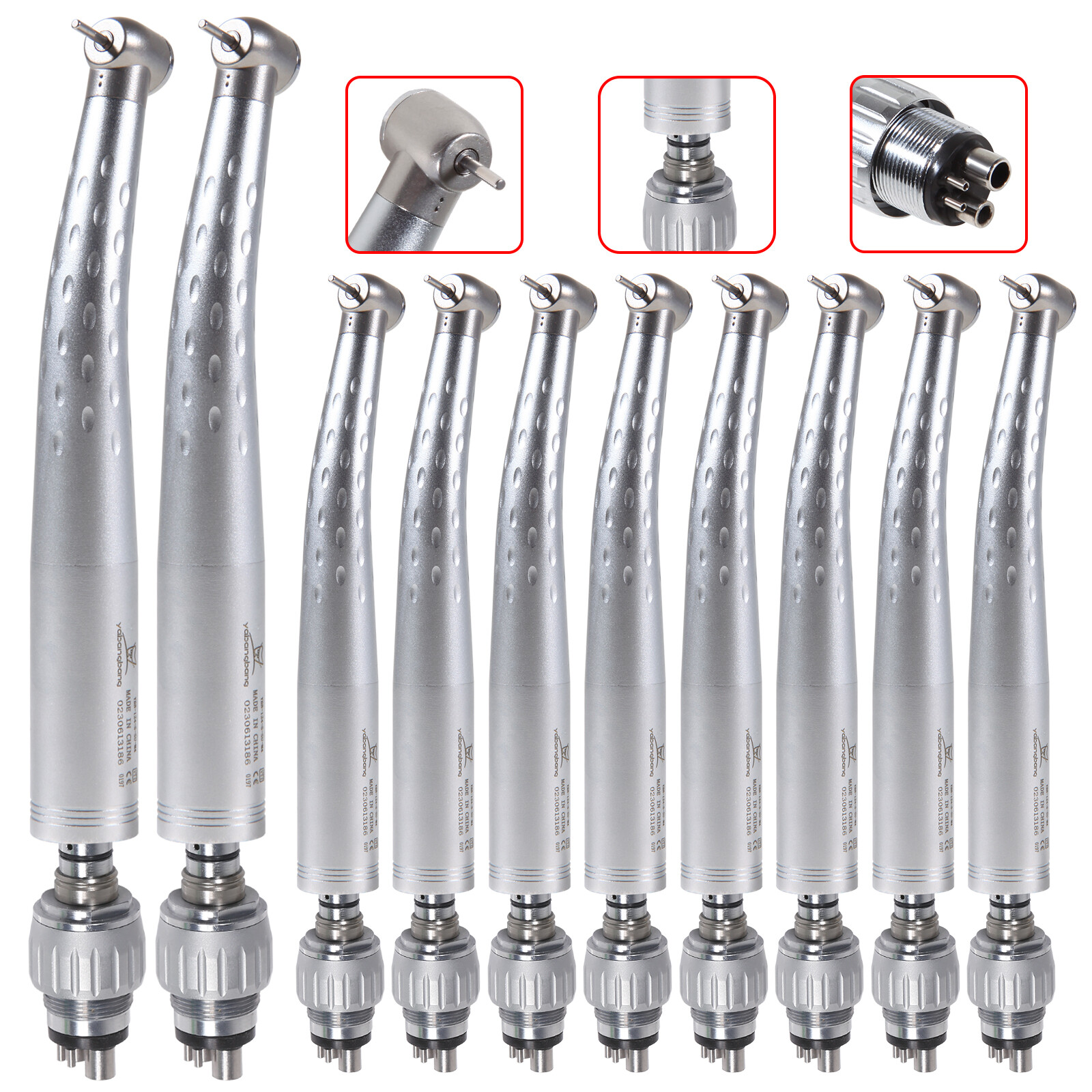 KAV Style Dental High Speed Handpiece with 4 Hole Quick Coupler 360° Swivel GB4