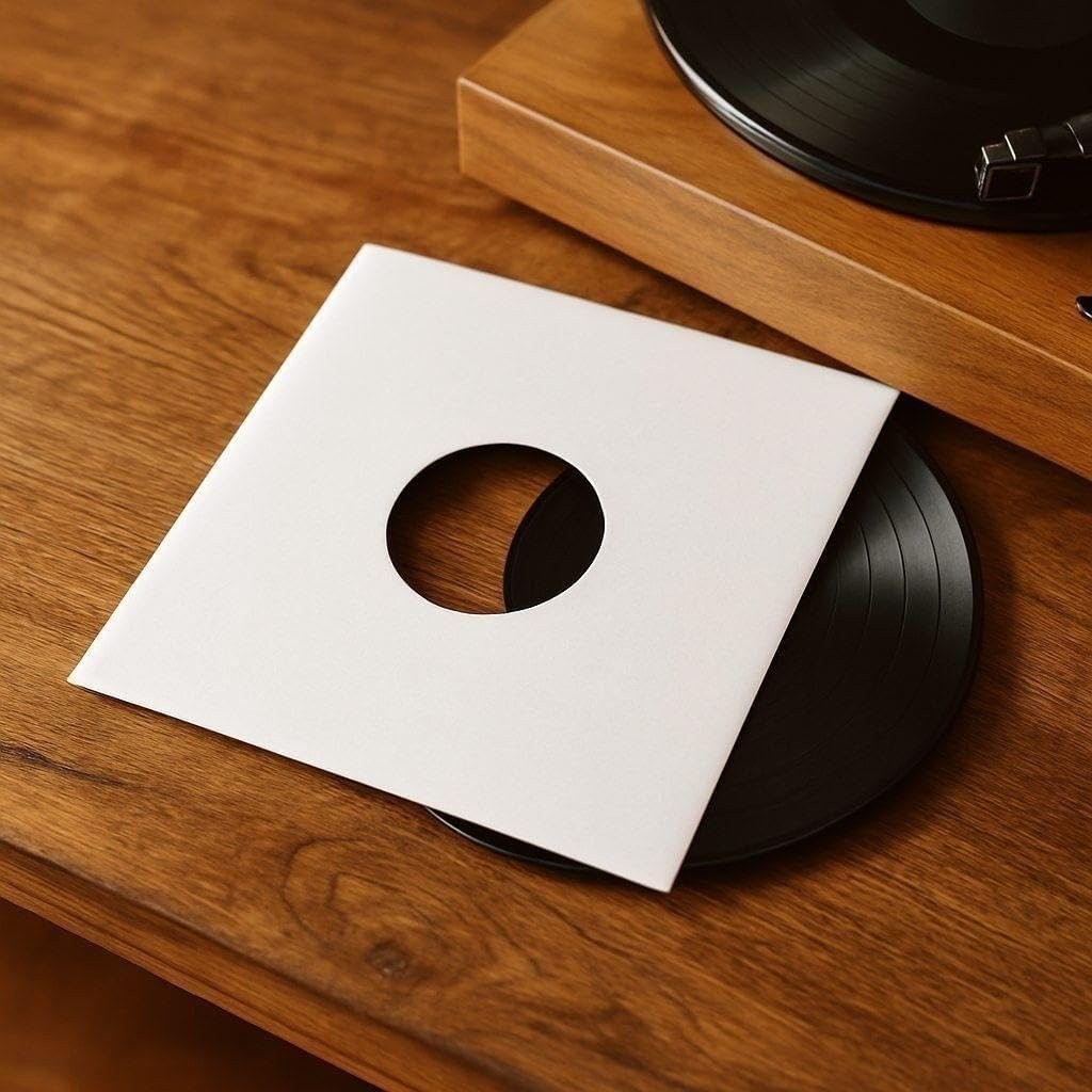 200 – Pack White Paper Vinyl 45 RPM Record Inner Sleeves 7-Inch LP Album
