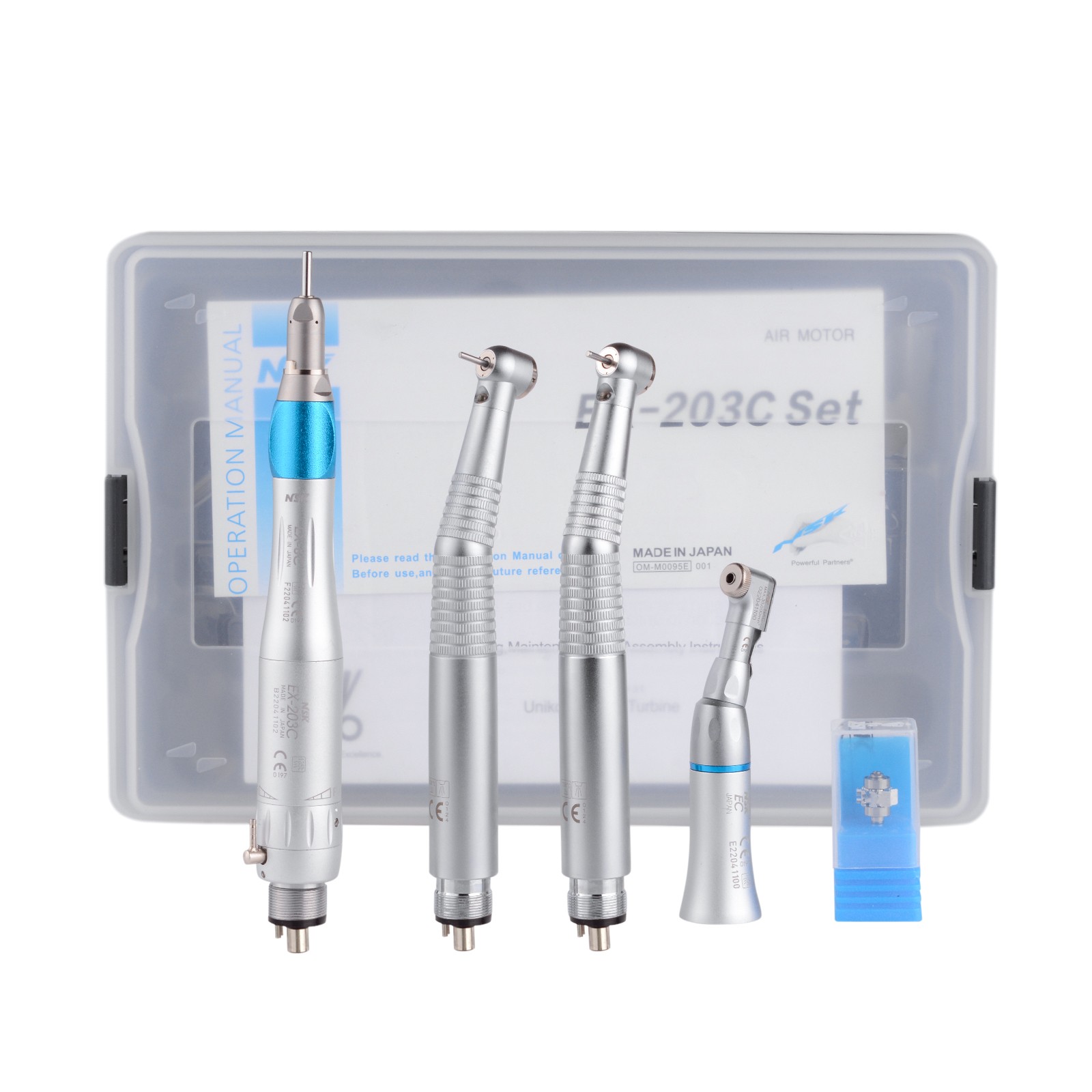 KAVO Type Dental PANA-MAX LED High Speed Handpiece+Low Speed EX203C+A Bearing 4H