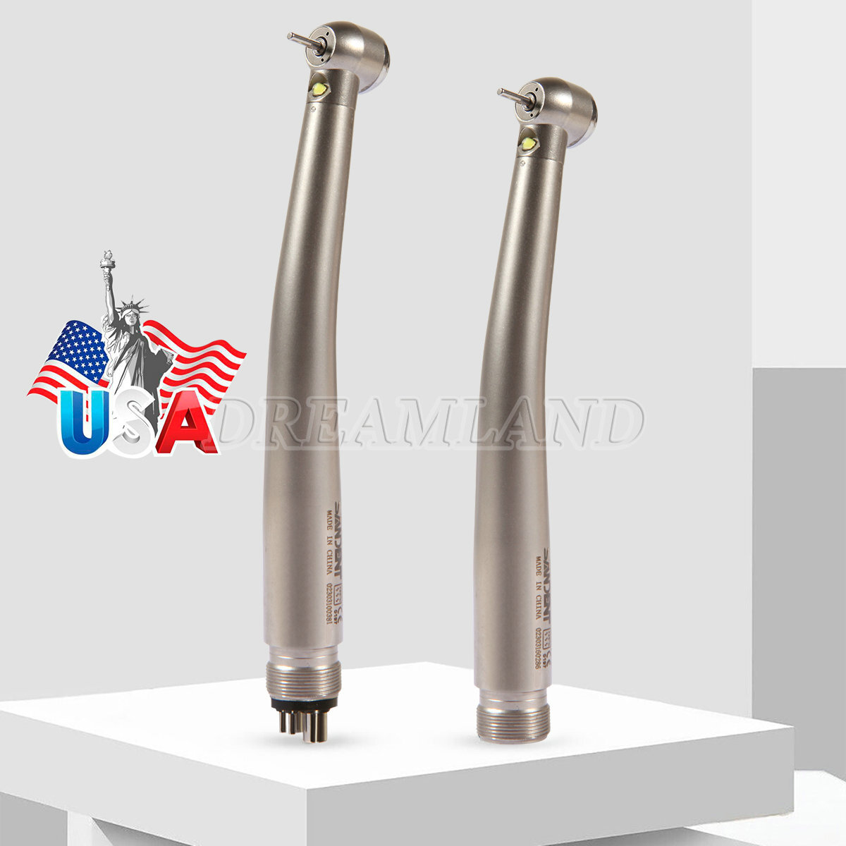 Dental PANA Max High Speed LED Handpieces NSK Type Internal Triple Spray Push US