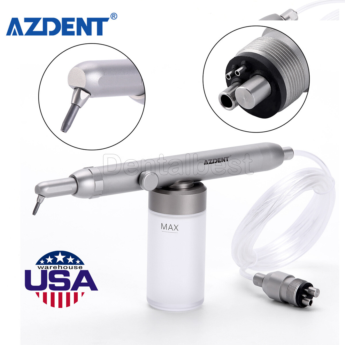 Dental High Low Speed Handpiece Kit 4 Hole /Alumina Microetcher Sandblasting Gun