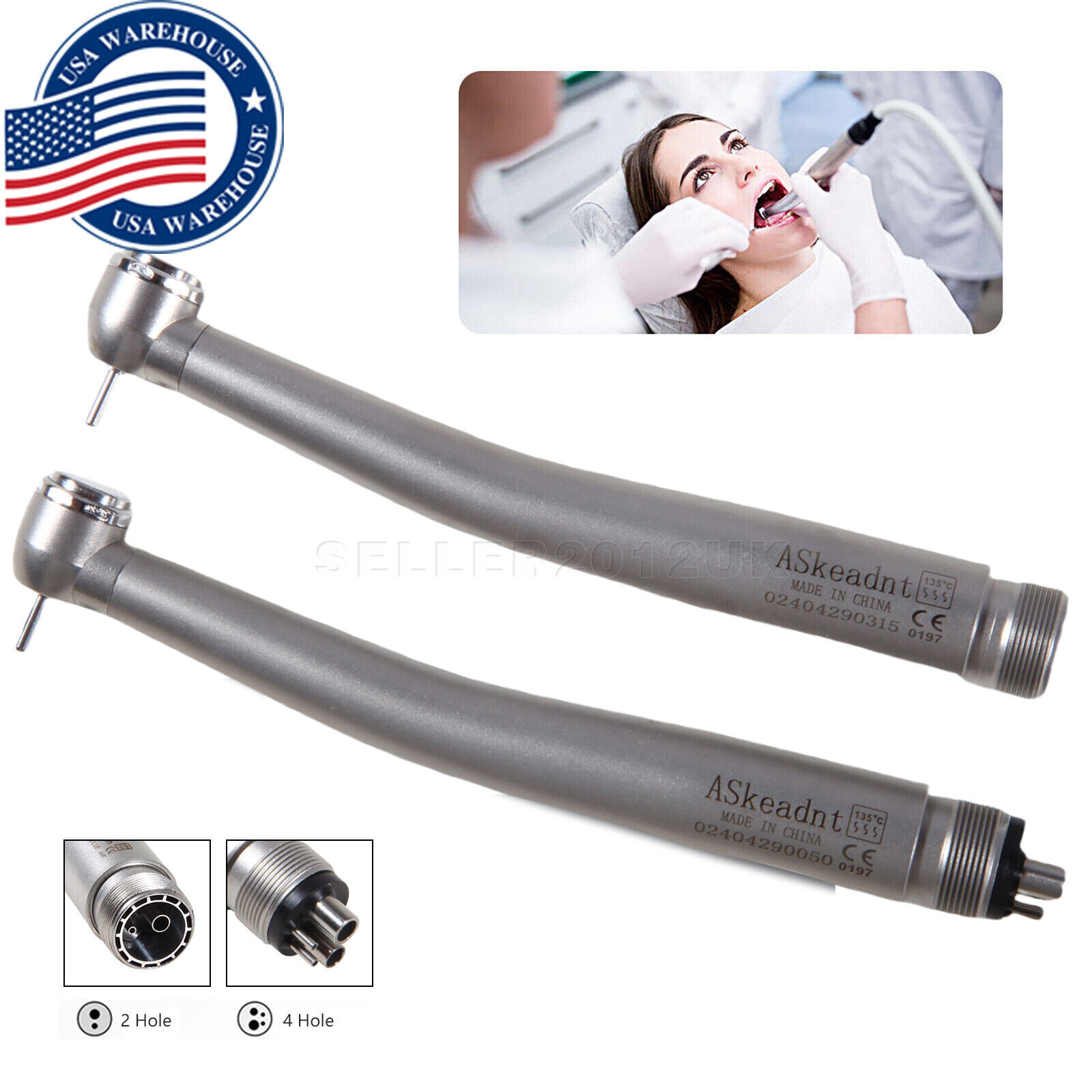 Dental Pana-Max Style High-Speed Handpiece Air Turbine 2/4 Holes Single Spray
