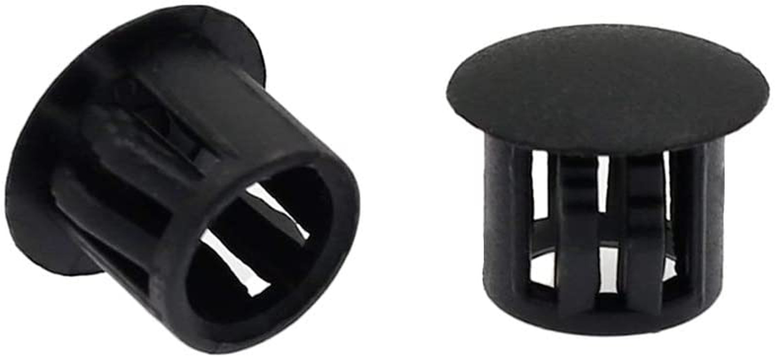 60PCS 10mm 3/8″ Black Hole Plugs Plastic Flush End Caps Black NEW