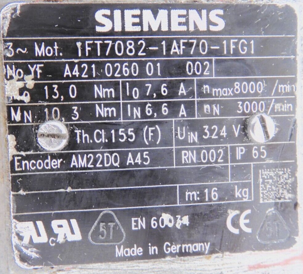 1FT7082-1AF70-1FG1, SIEMENS