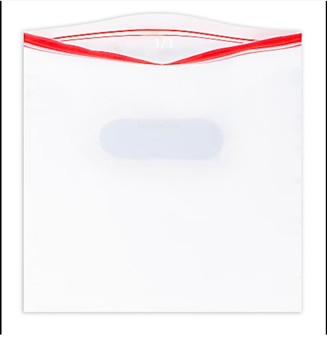 Highmark Clear Food/Item 100 Count Storage Bags 2 Gallon Zip Lock Zipper 13″x15″