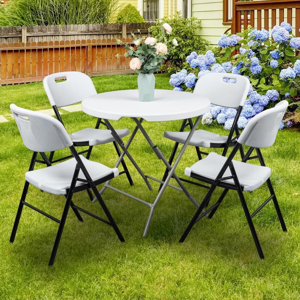8 Packs Commercial Plastic Folding Stackable Chairs Seats -Event Wedding Party