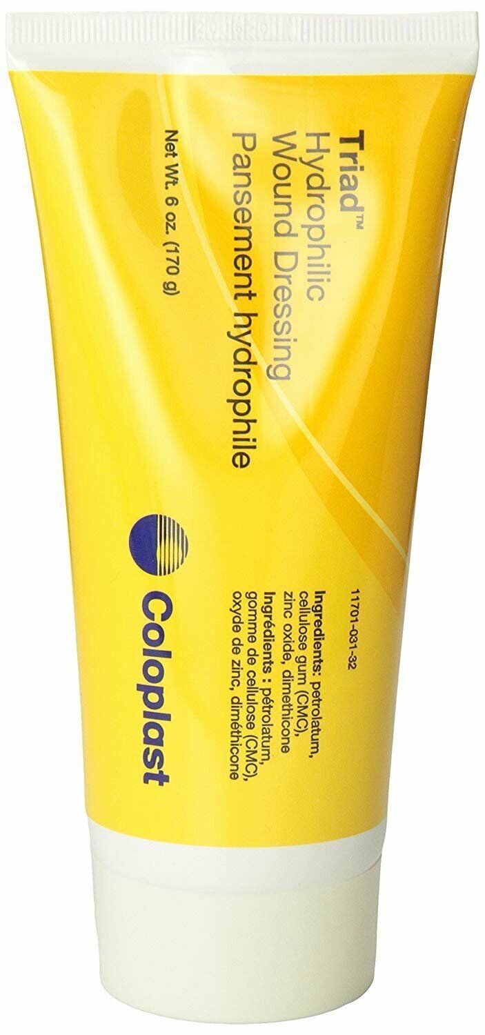 Coloplast Triad Hydrophilic Wound Dressing Paste Non-Adhesive Dressing 6 Ounce