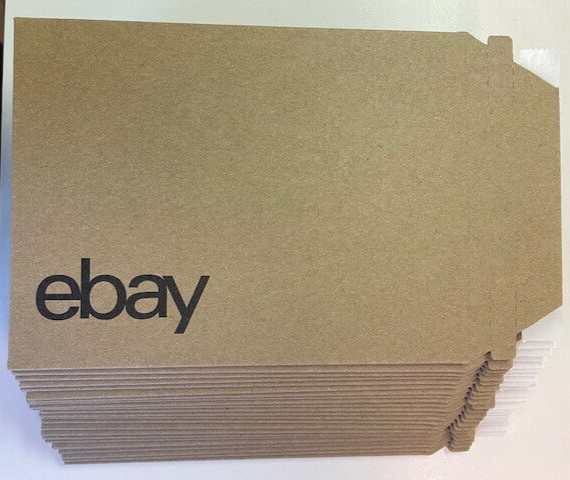 Lot of 25- eBay Branded 6″ x 8″ Paperboard Mail Jacket Envelope (No Padding)