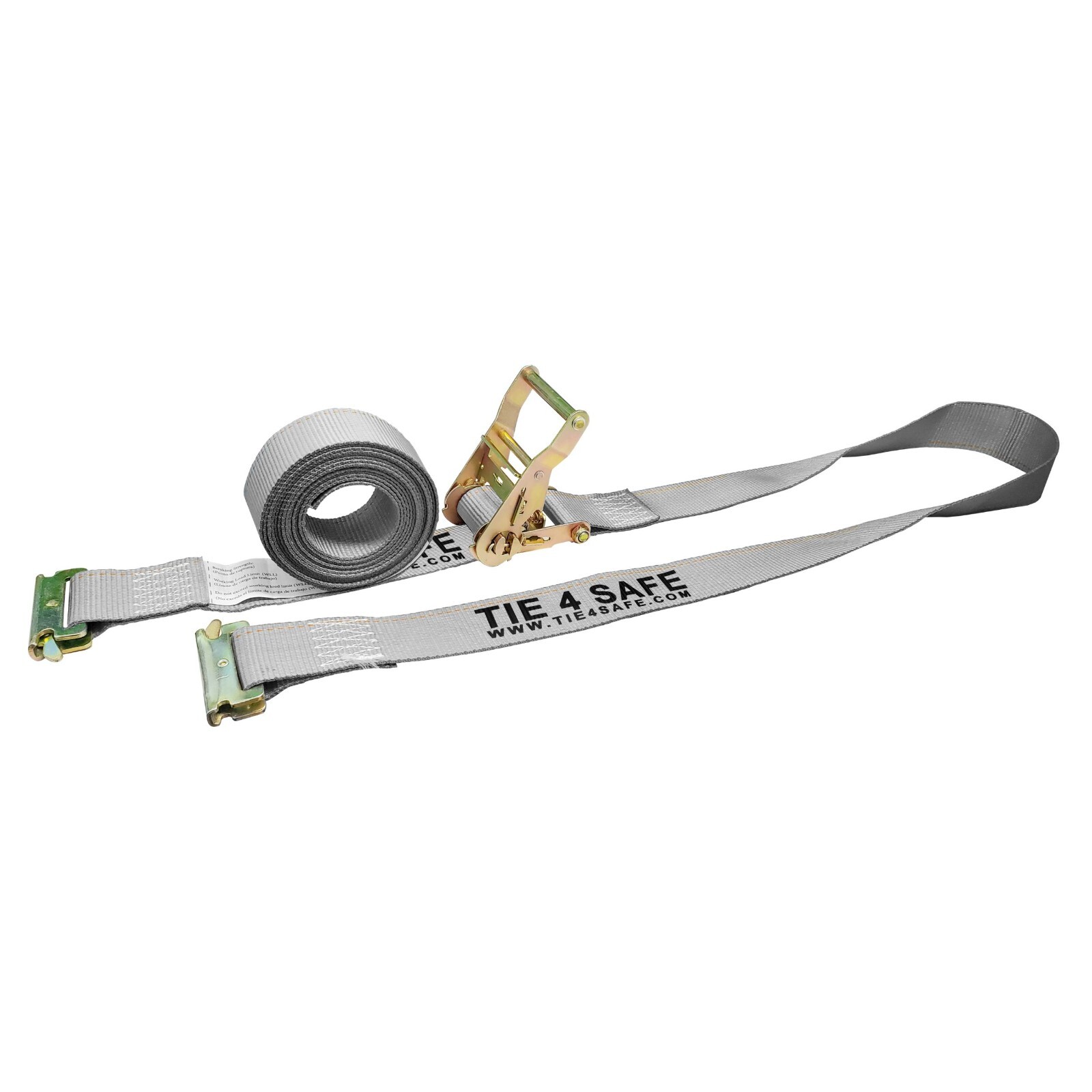 2″ x 12′ 16′ 20′ E-Track Ratchet Strap Truck Trailer Enclosed Cargo Van