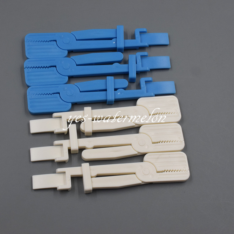 Dental X-Ray Film Holder Snap Plastic Clip Hanger Blue/White 135°C Autoclavable