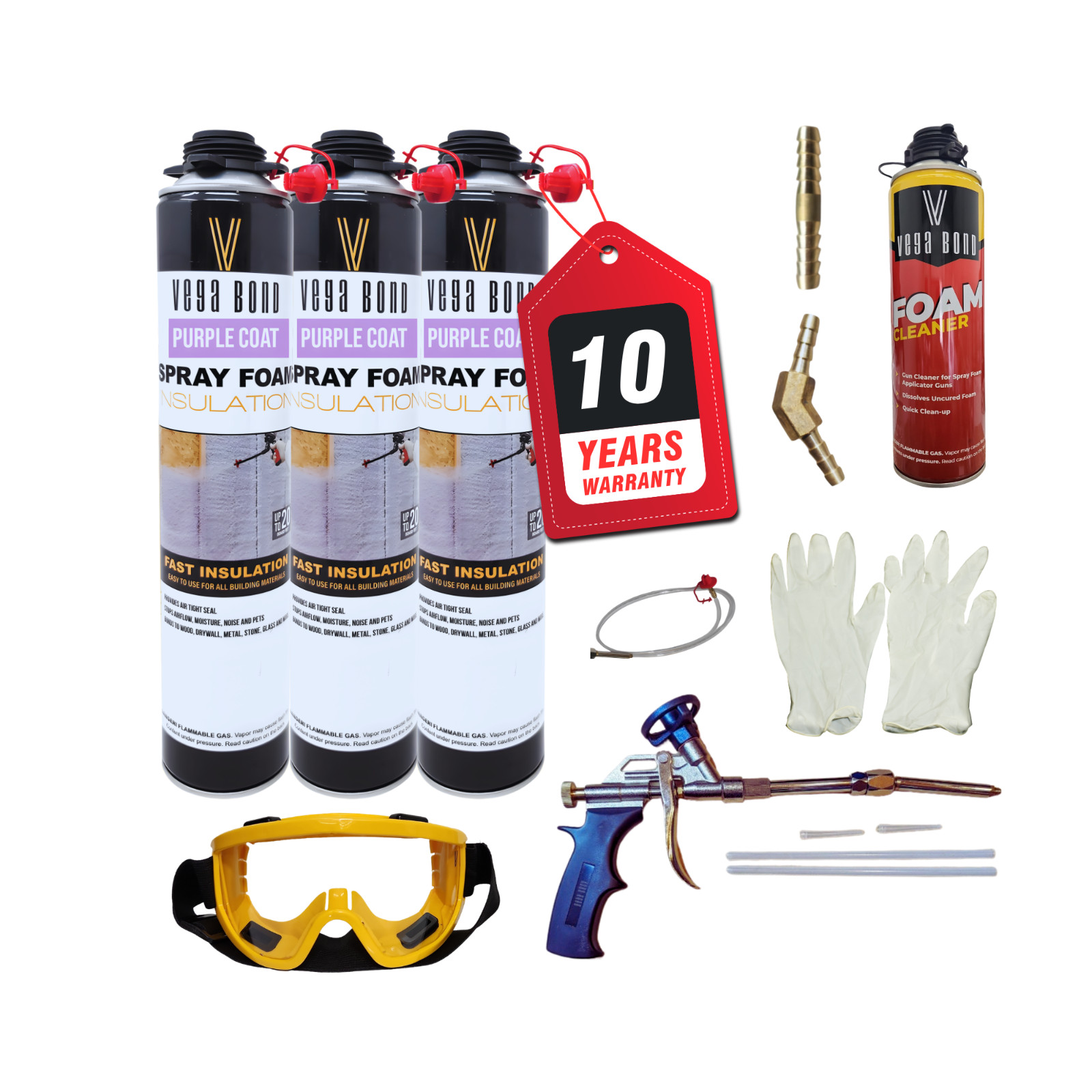 Vega Bond Superior Single Component Closed Cell Spray Foam Insulation – 20BF/can