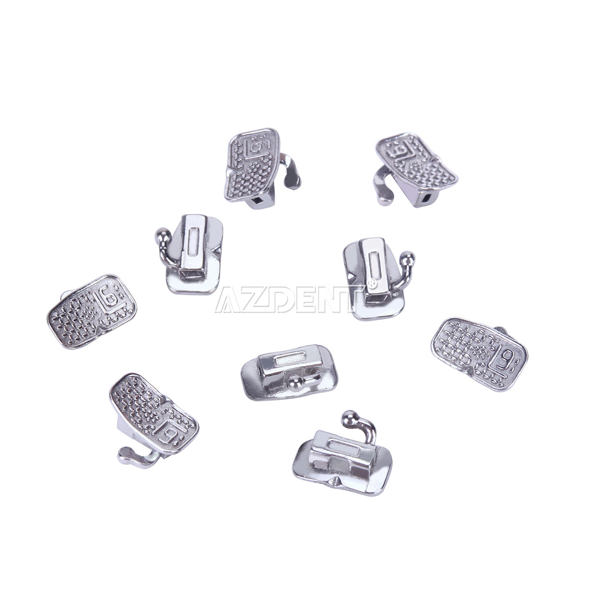 50 Sets AZDENT Dental Monoblock Buccal Tubes 1st Molar Roth 022 Bondable Non-Con