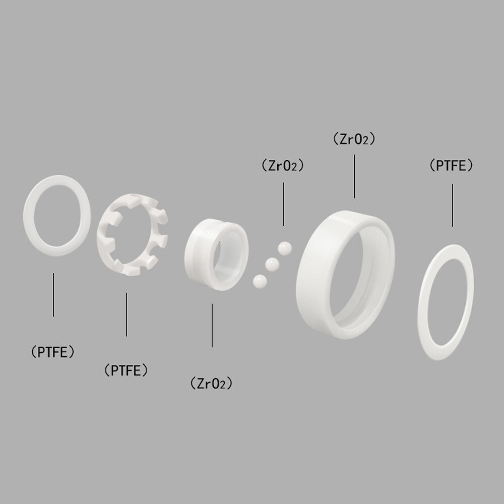 ZrO2 Zirconia Full Ceramic Ball Bearing Double Sealed Resistant Corrosion