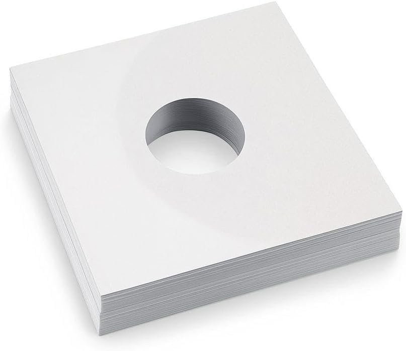 1000 – Pack White Paper Vinyl 45 RPM Record Inner Sleeves 7-Inch LP Album