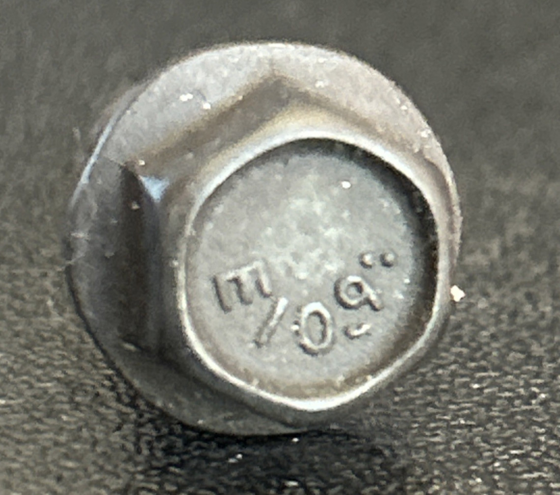 100qty M6 x 18mm Hex Flange Bolts Class 10.9 Black Oxide