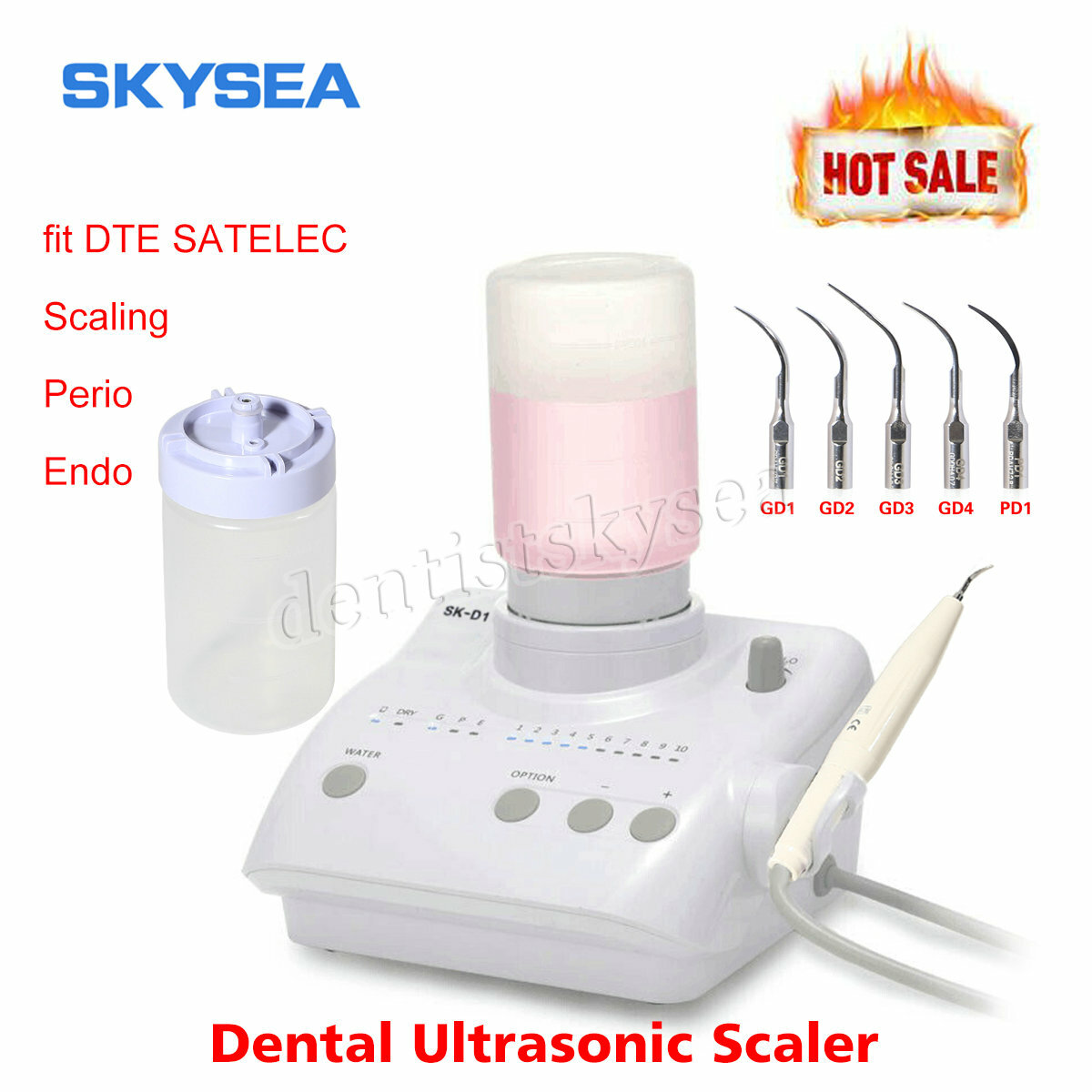 Dental Portable Ultrasonic Piezo Teeth Scaler Bottles fit DTE SATELEC Woodpecker