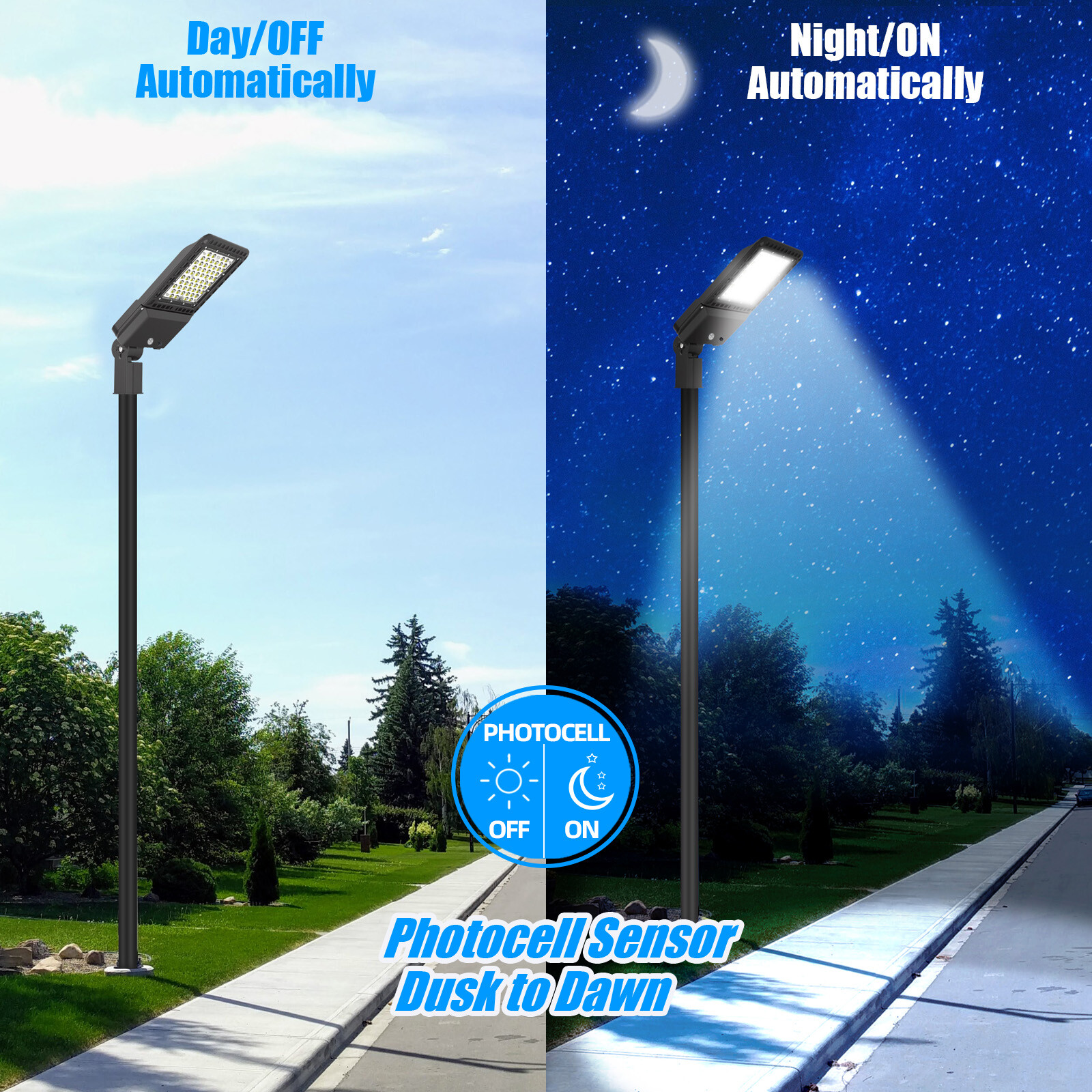 200W LED Parking lot Light Street Shoebox Pole Light Commercial LED Lamp 28000LM