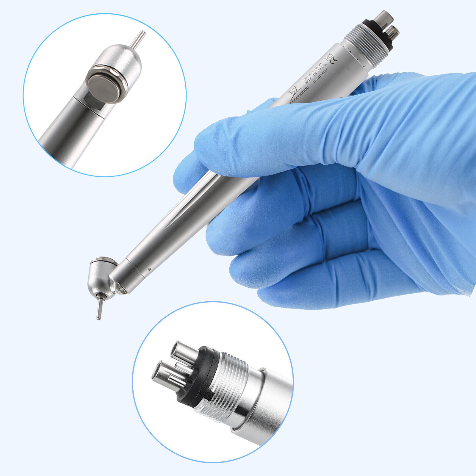 Turbina Dental LED 45 Degree Surgical High Speed Handpiece Push