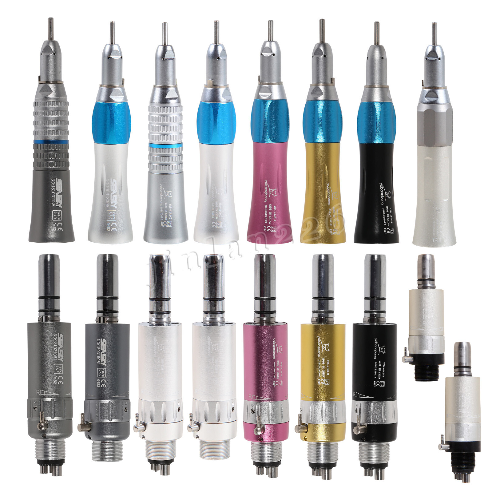NSK Style Dental Straight Nose /Air Motor Low Slow Speed Handpiece 4 Hole
