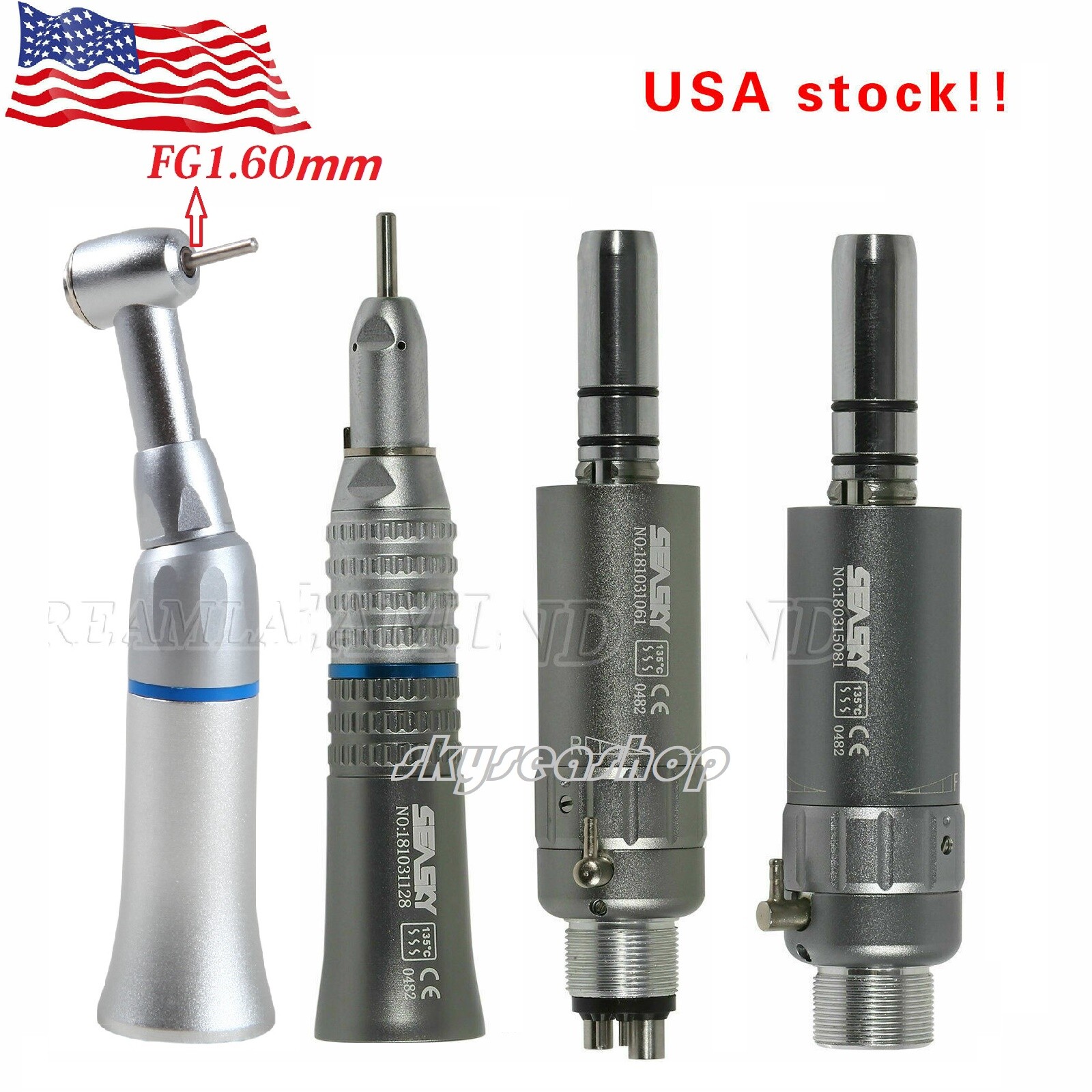 NSK type Dental slow low speed Nosecone/Contra angle fit FG1.60mm/Air Motor 2/4H