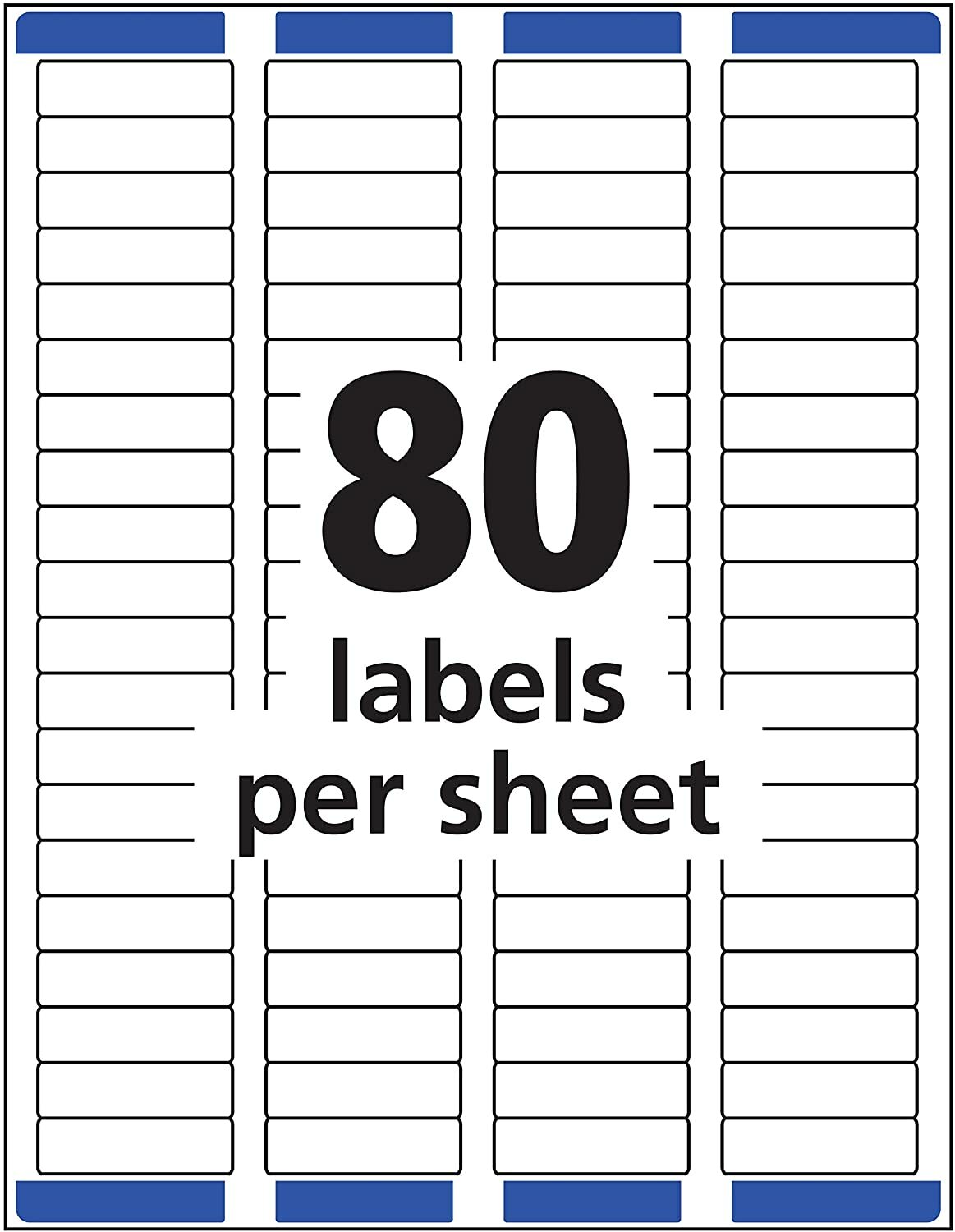 Avery Easy Peel Laser Return Address Labels 1/2″ x 1 3/4″ (5167) PICK YOUR OWN #