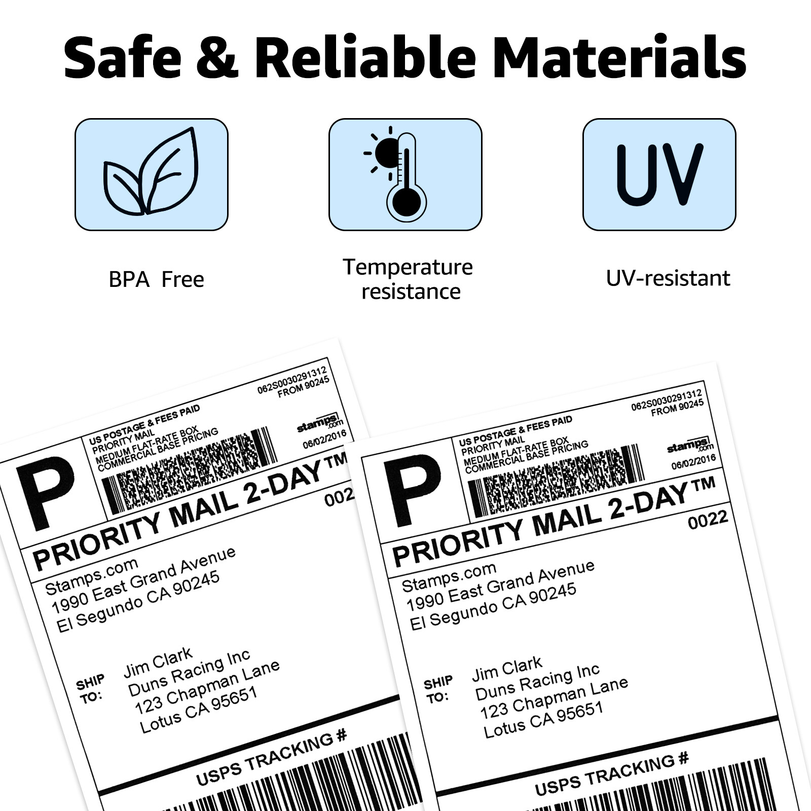 1-50PK 500 Labels Per Roll 1″ x 2-1/8″ for DYMO 30336 LabelWriter 4XL 25mmx54mm