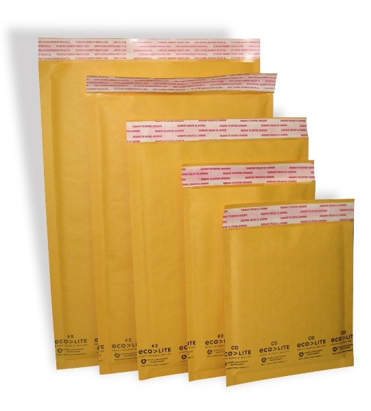 1000 #0 Ecolite Kraft Bubble Padded Envelopes Mailers 6 x 10 from TheBoxery