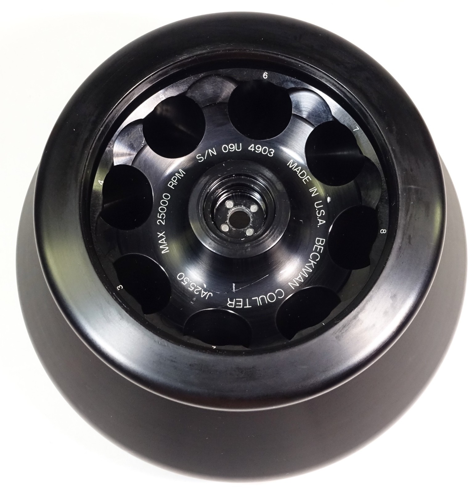 Beckman Coulter JA-25.50 Fixed-Angle Rotor 8x50mL 25,000 rpm; Great Condition