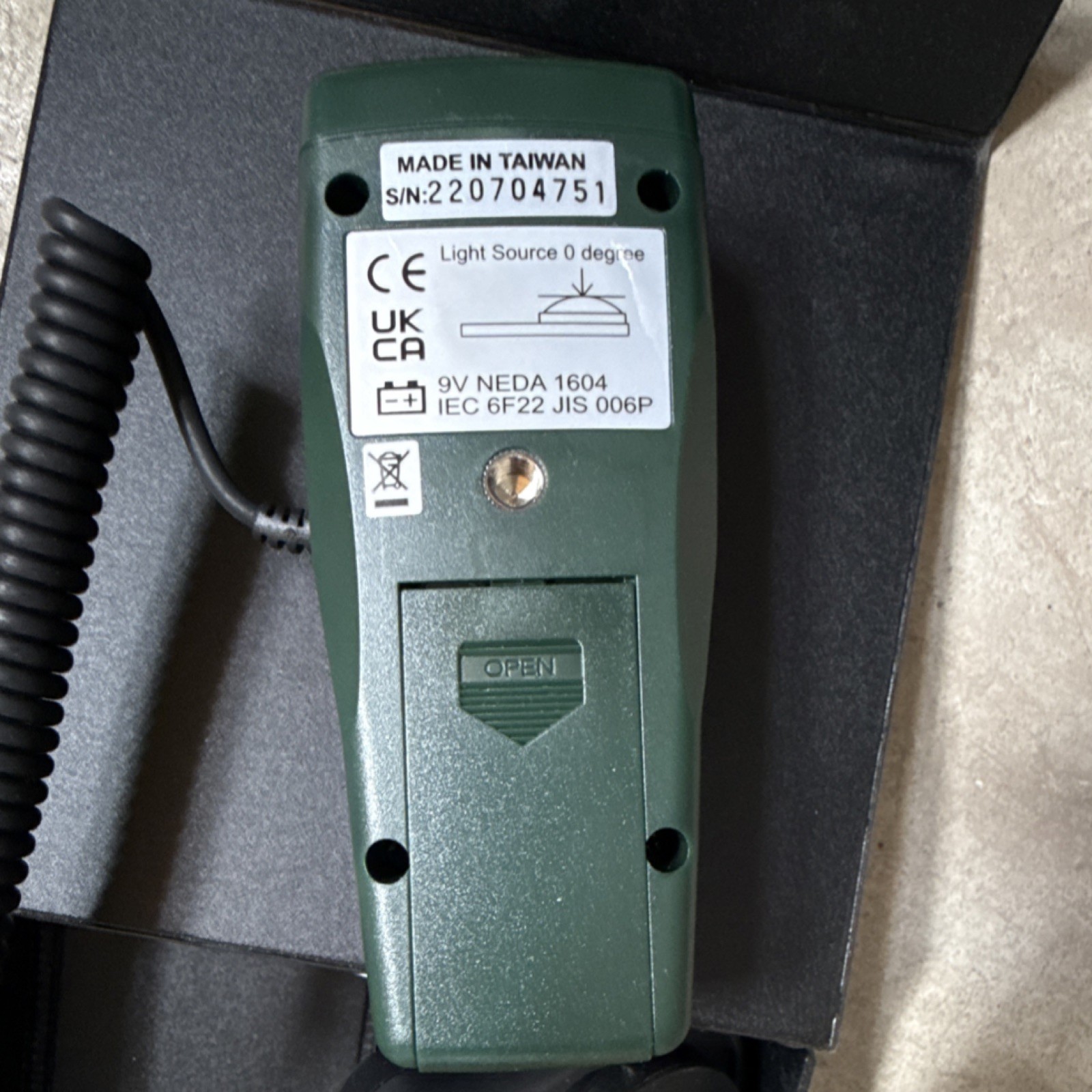 Extech LT45 LED Light Meter Lux FC Measurement Instrument with Sensor