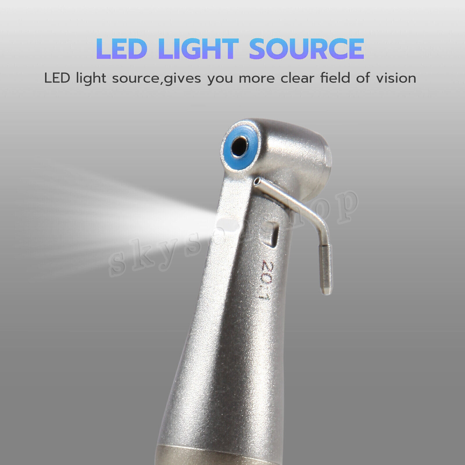 1-5 Contra Angle 20:1 LED Dental Implant Surgical Handpiece Fiber Optic For NSK