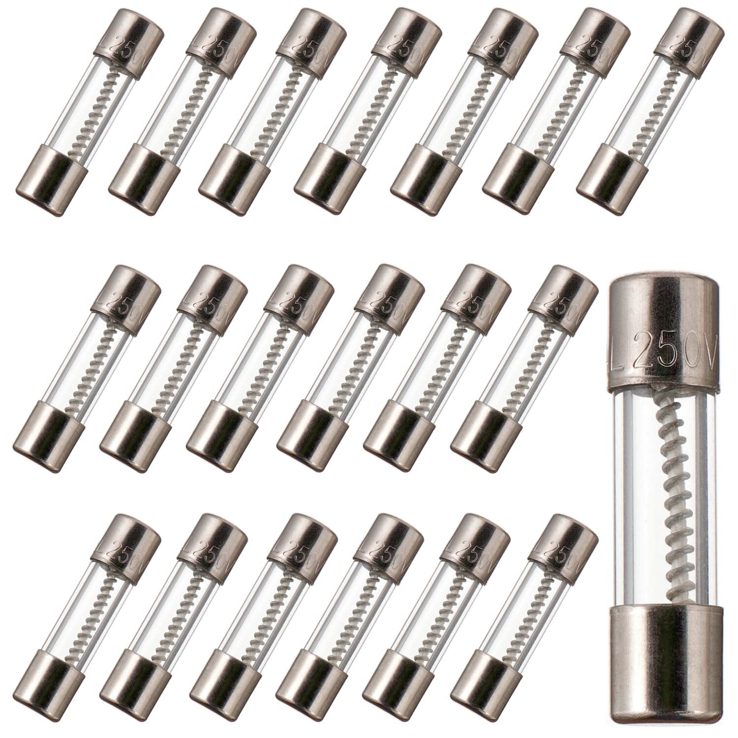 T1.6al250v 5x20mm 1.6a 250v Slow Blow Fuses 1.6 Amp 250 Volt 0.2 X 0.78 Inch Gla