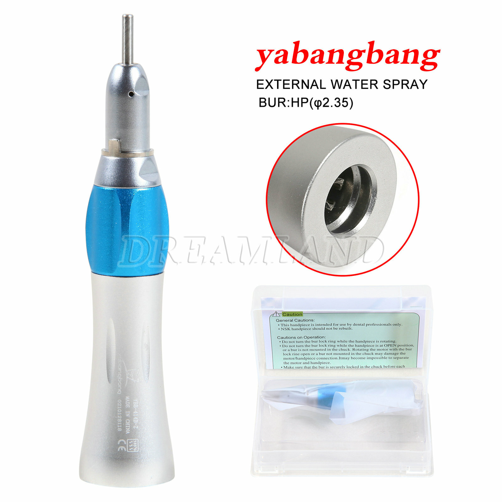 10* NSK Style Dental Straight Nosecone Handpiece Slow Low Speed E-type USA YB-EX