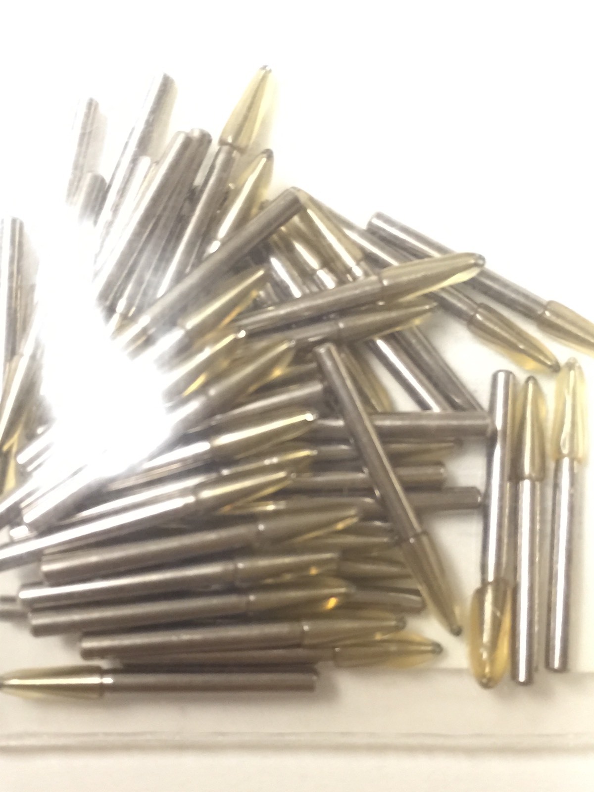 Fg 1/4 (30)Carbide Burs 3 X 10/pk Made By Kerr. 0.5 mm Head Dia. Midwest Type.