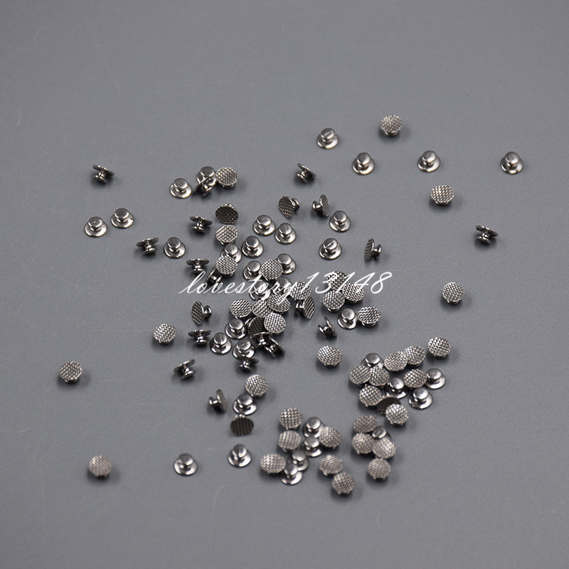 100 Pcs/10Packs Dental Orthodontic Lingual Buttons Bondable Round Base Monoblock