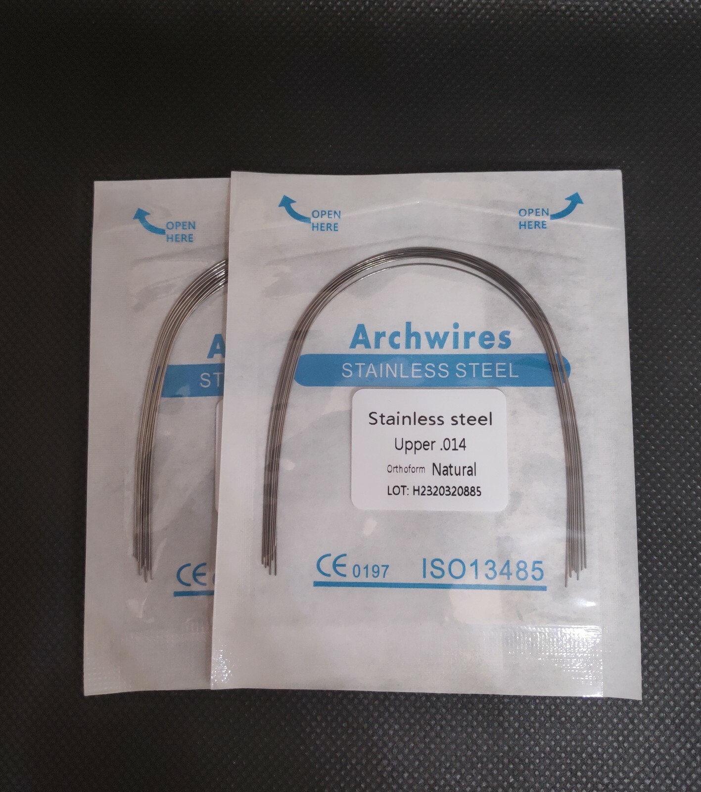 100Pcs 10Packs Dental Orthodontic Stainless Steel Arch Wires Round Natural Form