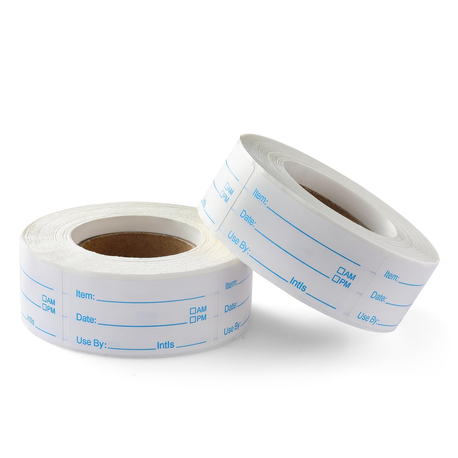 1000 Labels for Food Containers, No-Residue 1 X 2 Inches, Blue