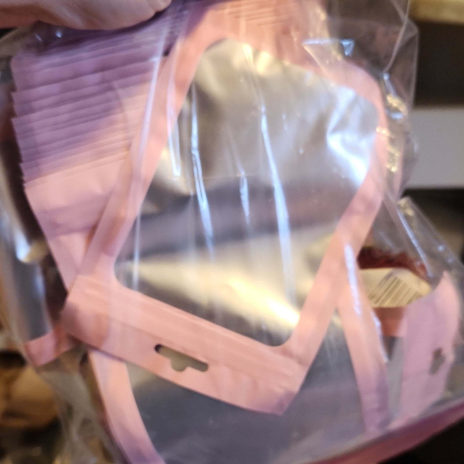 100 Reclosable Zipper Bags Pink Red Yellow Silver Holographic 2.95×4.72 in