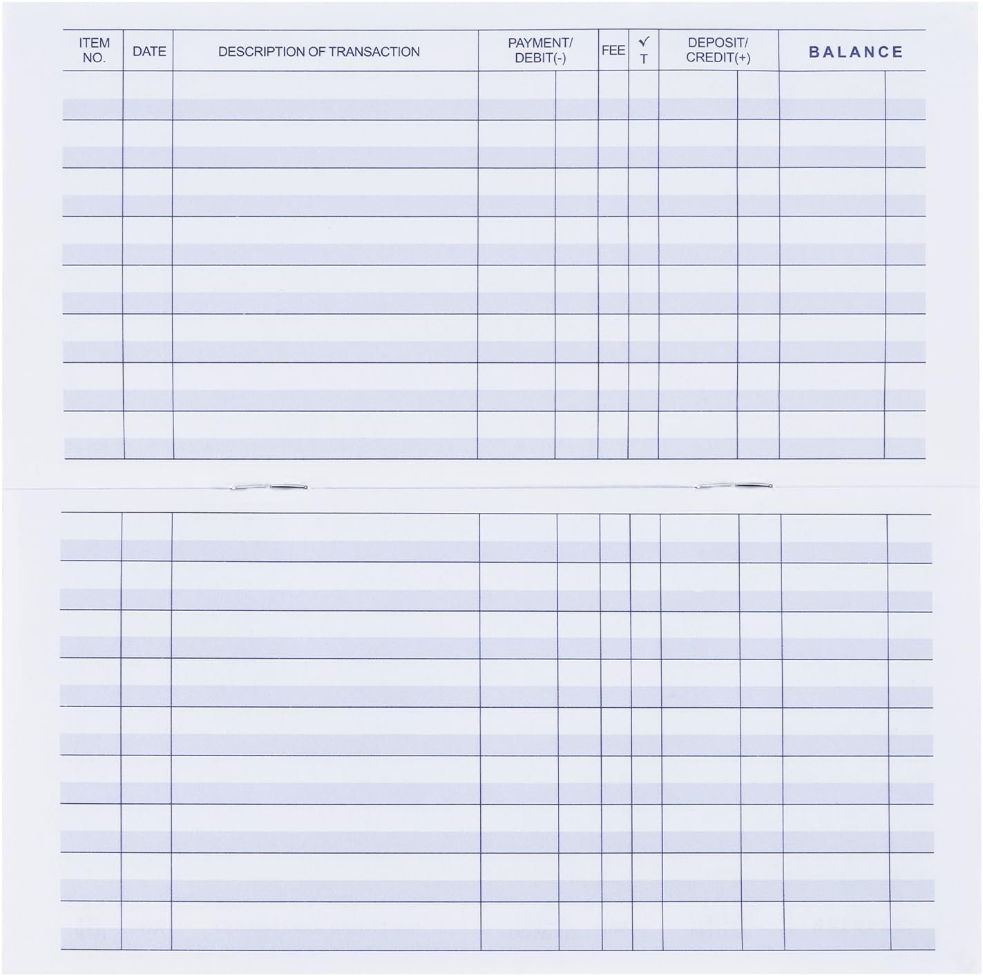 20 Pack Checkbook Register Blank Transaction Ledger For Personal Business Bank