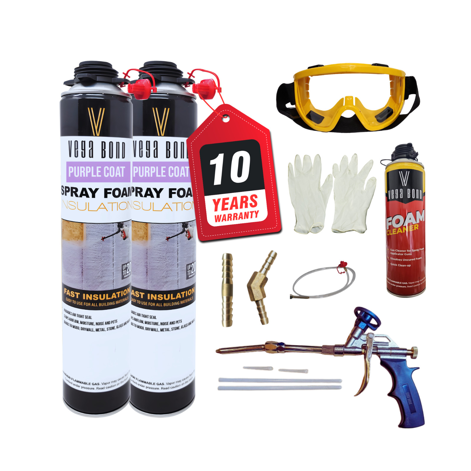Vega Bond Superior Single Component Closed Cell Spray Foam Insulation – 20BF/can