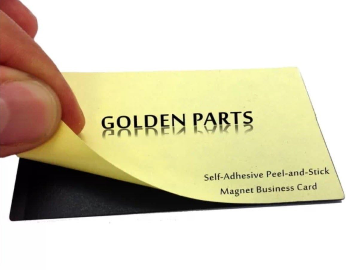 1000 Pack Self Adhesive Business Card Magnets Peel & Stick Magnetic Backs
