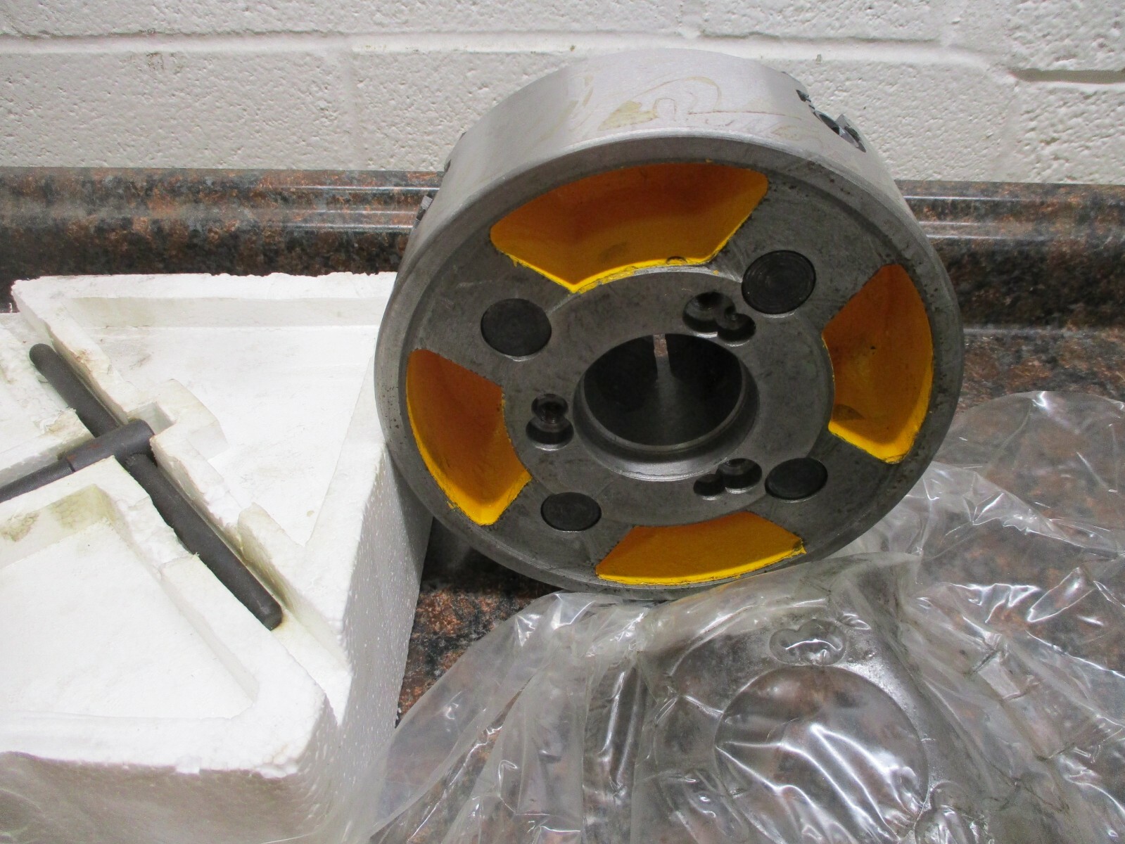 HUA PAI 4 Jaws 8″ Diam Independent Manual Lathe Chuck FREE SHIPPING