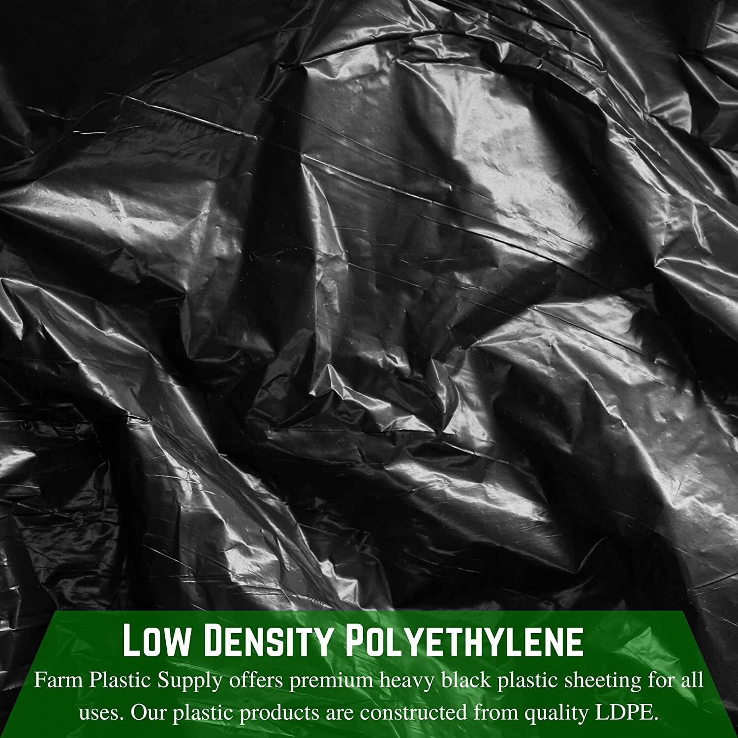 Poly Cover – 4 Mil Black Plastic Sheeting
