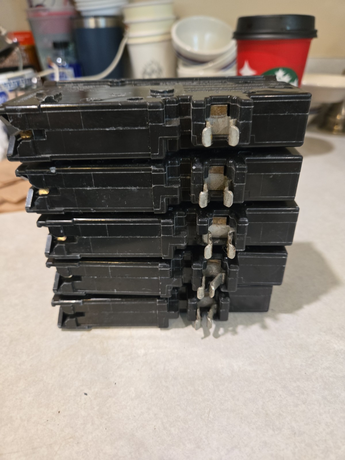 Lor of 5 Square D HOM115PCAFI Homeline – Arc Fault (AFCI) Circuit Breaker