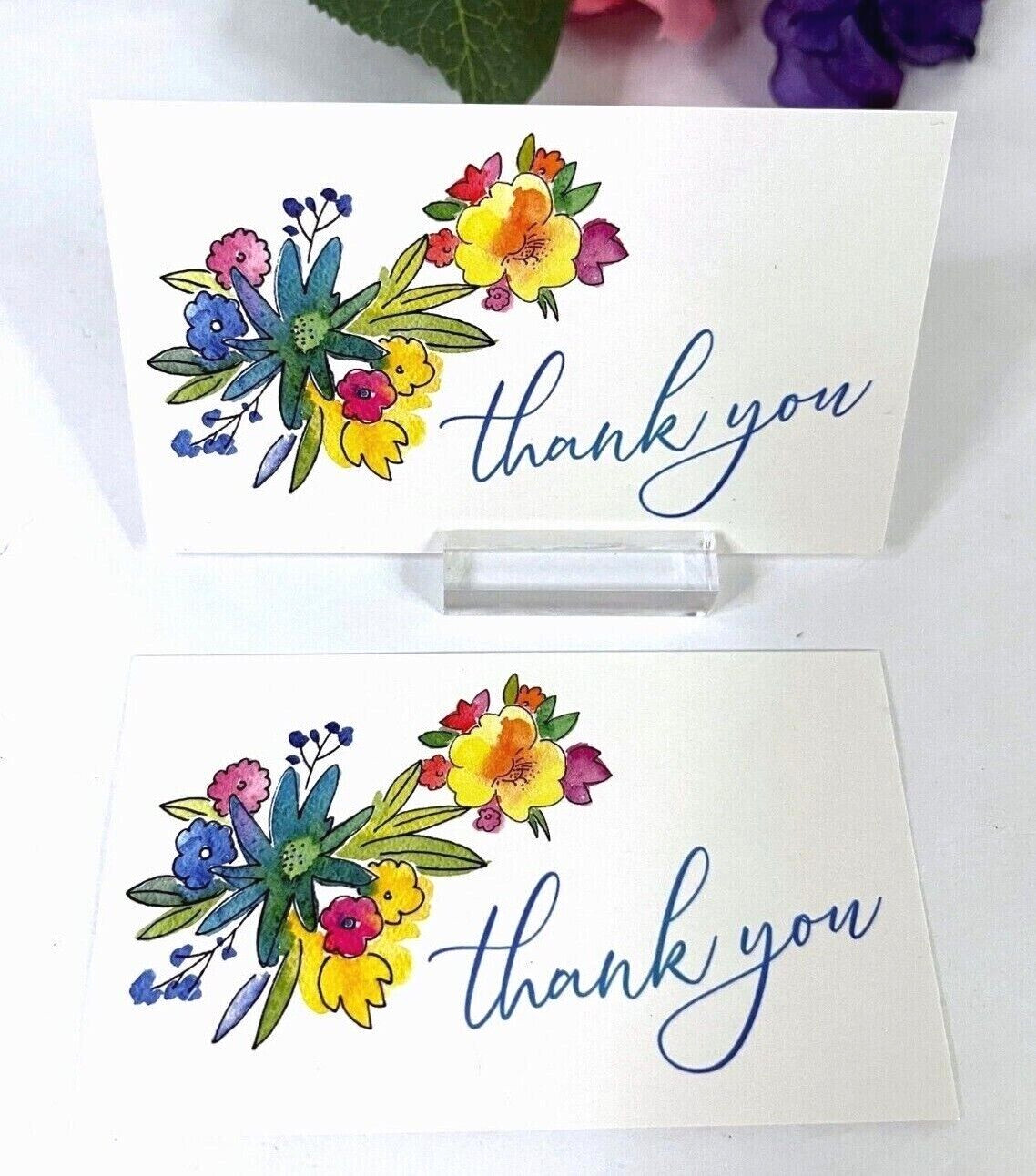 Thank You Cards for Small Business, Gift Tags, Business Cards 3.5×2″, Floral