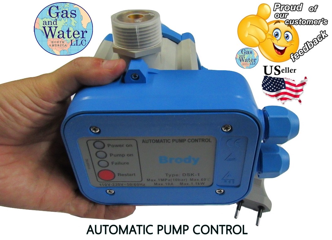 G&W Automatic Pressure Control for Water Pump 110V or 220V (works on both)