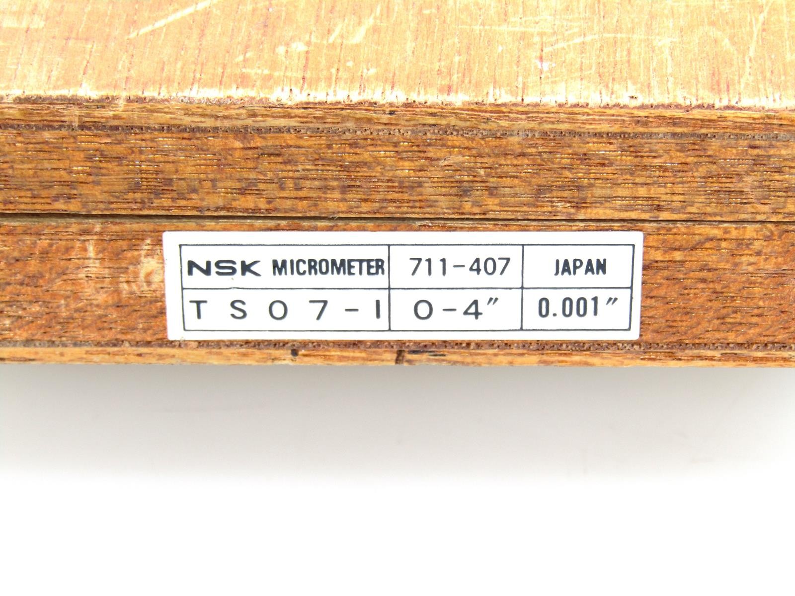 NSK 711-407 Depth Micrometer | 0 – 4″ | 0.001″